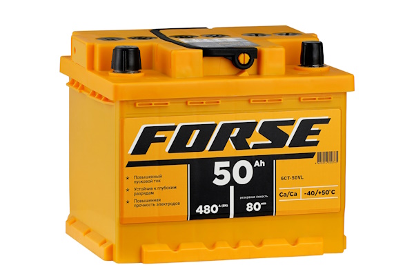 FORSE 50 Ач, 480А FORSE 50 Ач, 480А