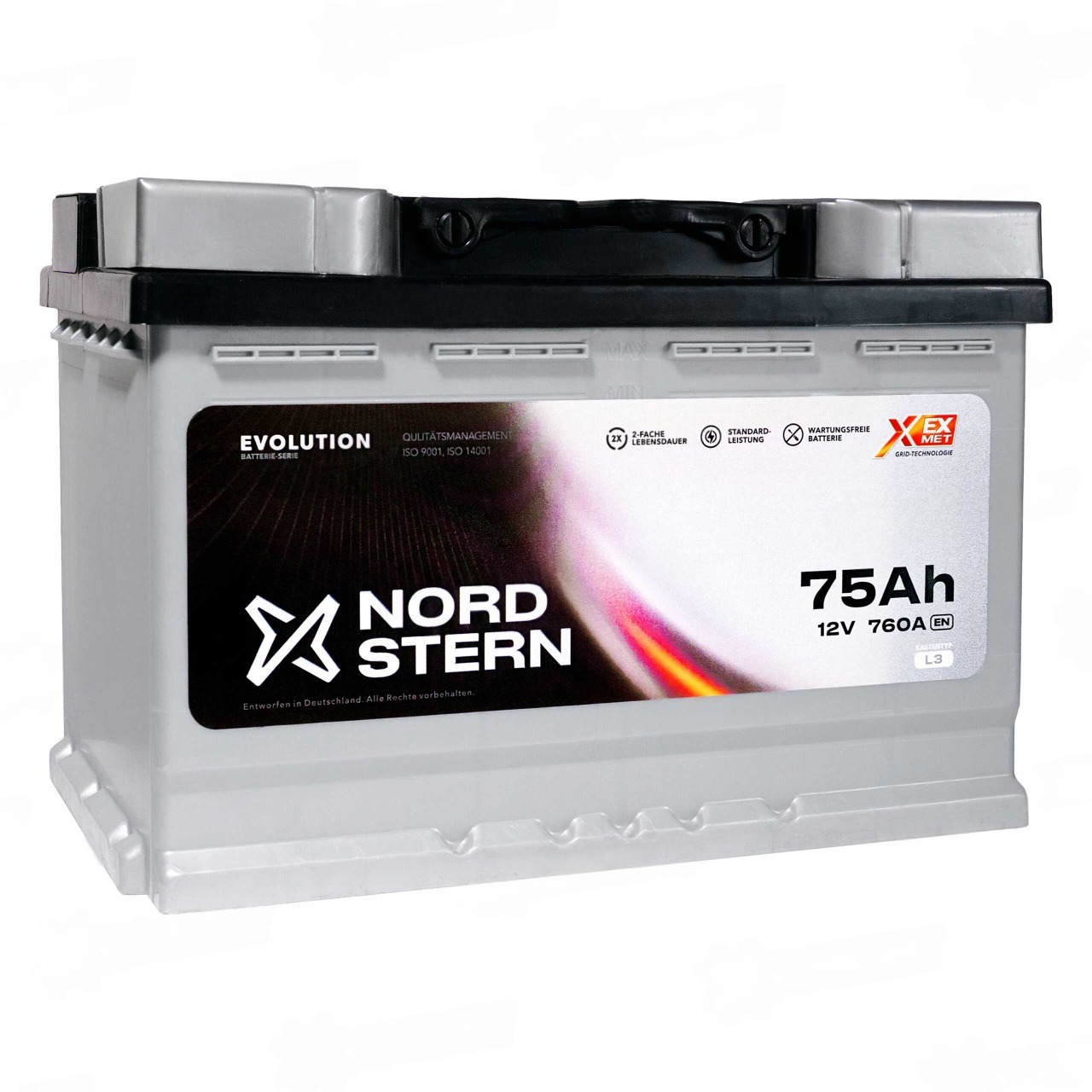NORDSTERN (75 Ah) 760 A NORDSTERN (75 Ah) 760 A