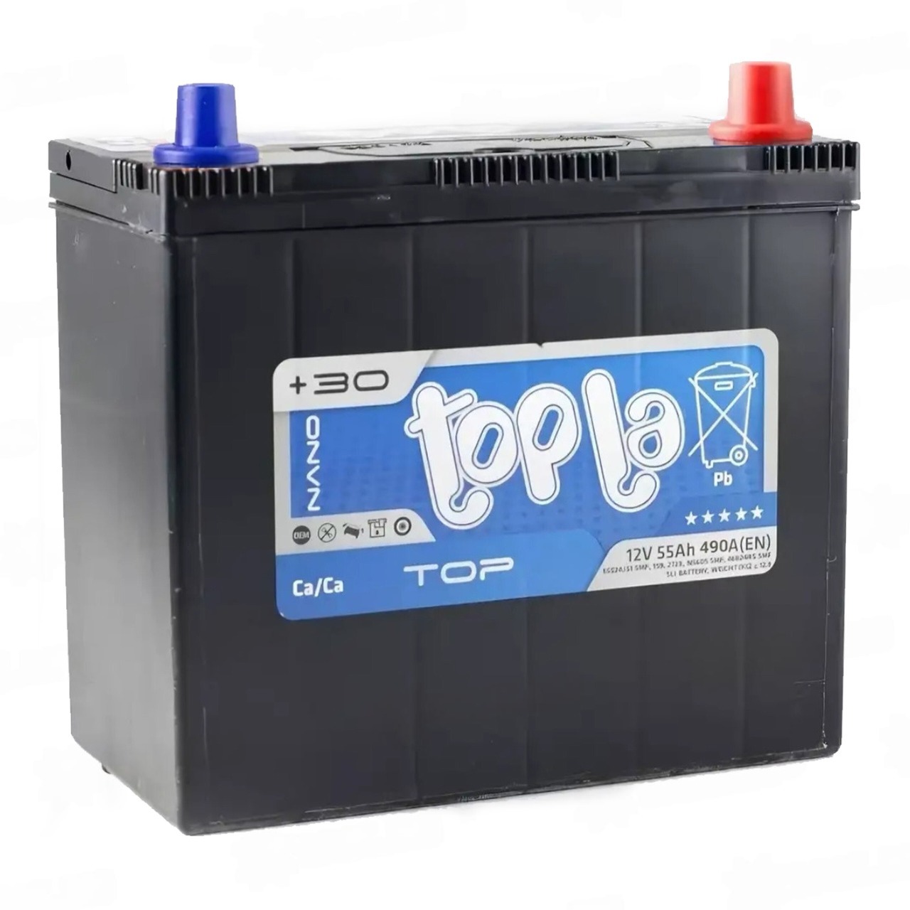 Topla TOP Asia 55 Ah 490A Topla TOP Asia 55 Ah 490A