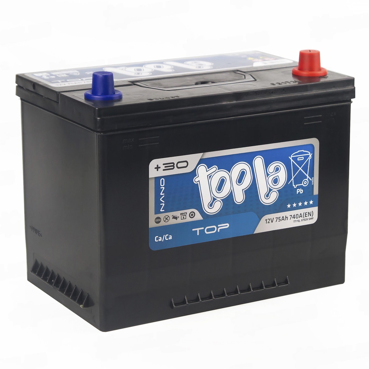 Topla TOP Asia 75 Ah 740A Topla TOP Asia 75 Ah 740A