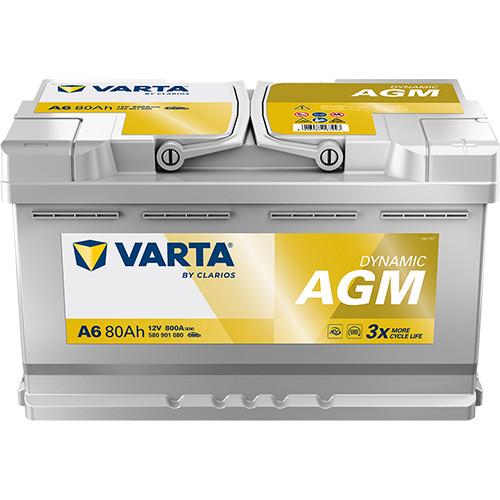 Varta Silver Dynamic AGM 80 Ah 800A Varta Silver Dynamic AGM 80 Ah 800A