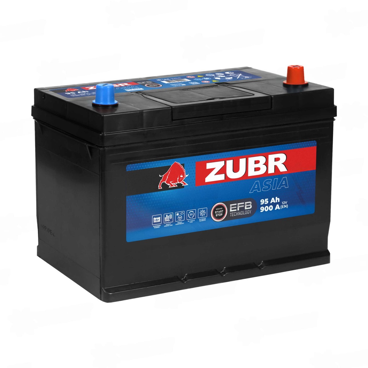 ZUBR EFB Asia (95 Ah), 900A R+ ZUBR EFB Asia (95 Ah), 900A R+