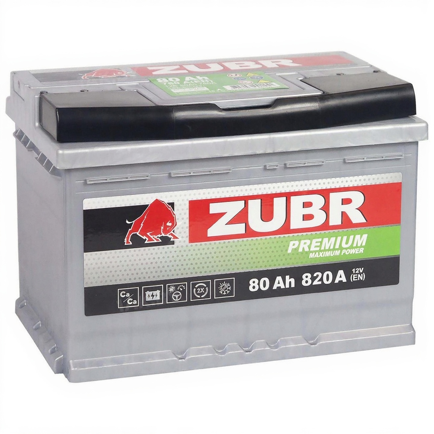Zubr Premium 80 Ah, 820 A,R+ Zubr Premium 80 Ah, 820 A,R+