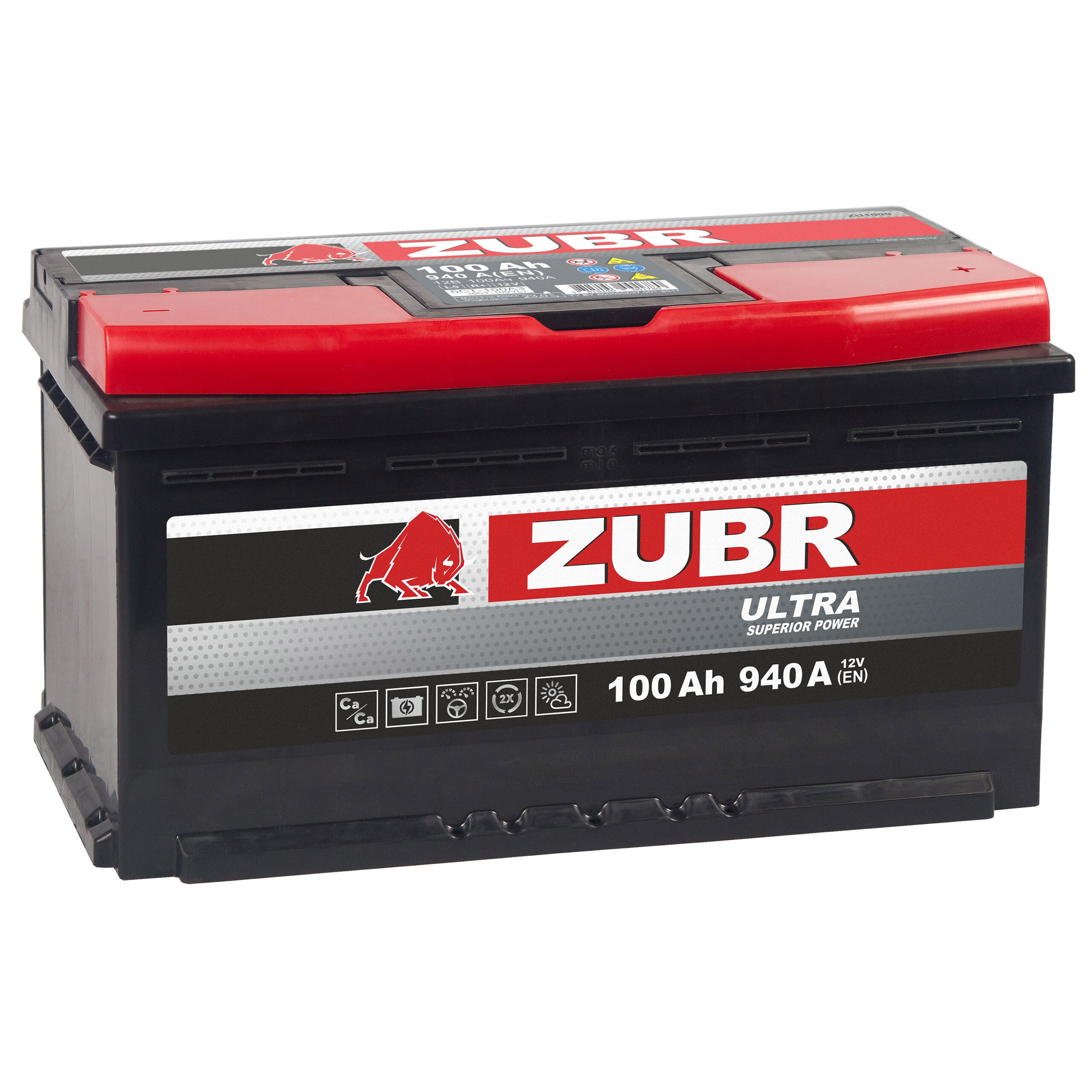ZUBR ULTRA 100 Ah, 940 A ZUBR ULTRA 100 Ah, 940 A