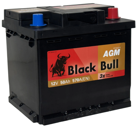 BLACK BULL (Camel Group) AGM 50 Ач, 570 А BLACK BULL (Camel Group) AGM 50 Ач, 570 А
