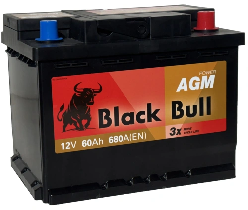 BLACK BULL (Camel Group) AGM 60 Ач, 680 А BLACK BULL (Camel Group) AGM 60 Ач, 680 А