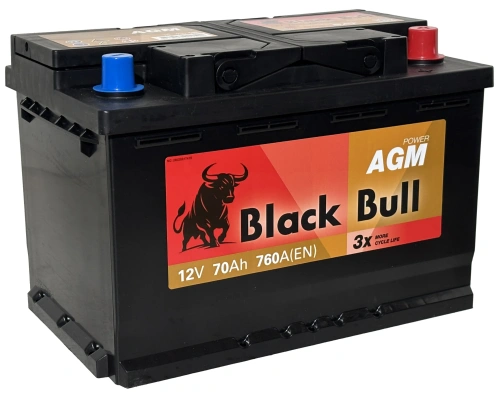 BLACK BULL (Camel Group) AGM 70 Ач, 760 А BLACK BULL (Camel Group) AGM 70 Ач, 760 А