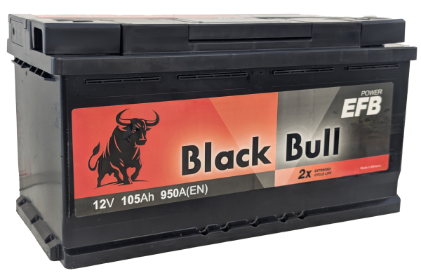 BLACK BULL EFB 105 Ач, 950 А BLACK BULL EFB 105 Ач, 950 А