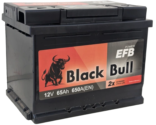 BLACK BULL EFB (65 Ah) 650 А BLACK BULL EFB (65 Ah) 650 А