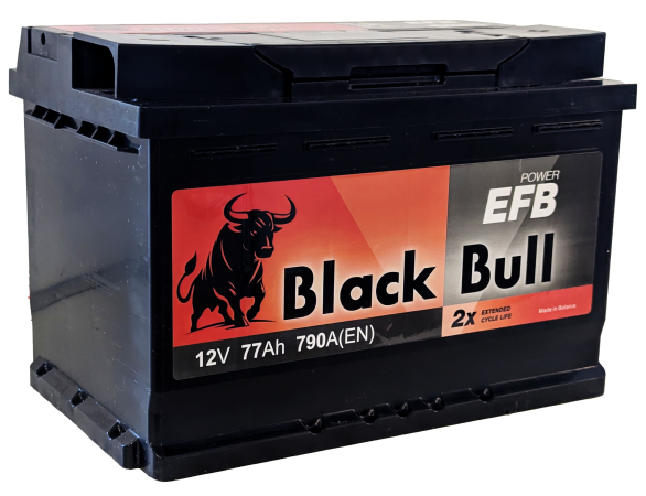 BLACK BULL EFB 77 Ач, 790 А BLACK BULL EFB 77 Ач, 790 А