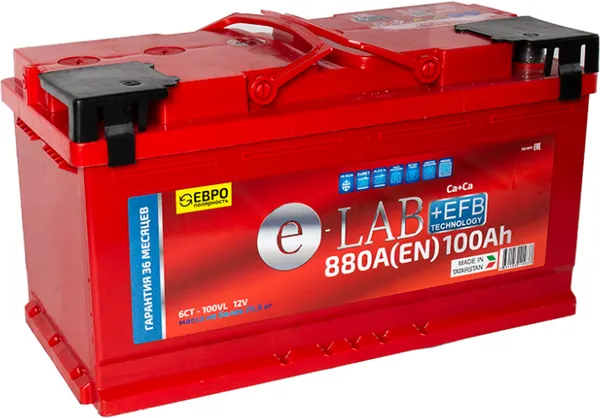 E-Lab EFB ( 100 Ah) 880 А E-Lab EFB ( 100 Ah) 880 А