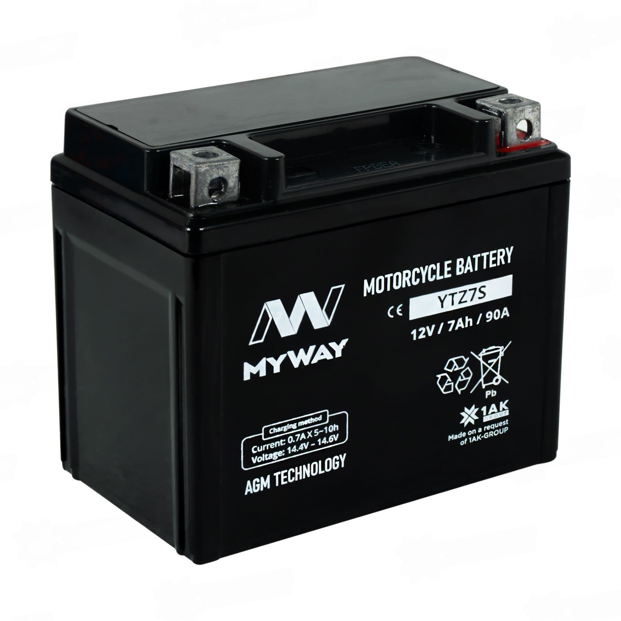 MYWAY, 12V, 7Ah, 90A MYWAY, 12V, 7Ah, 90A